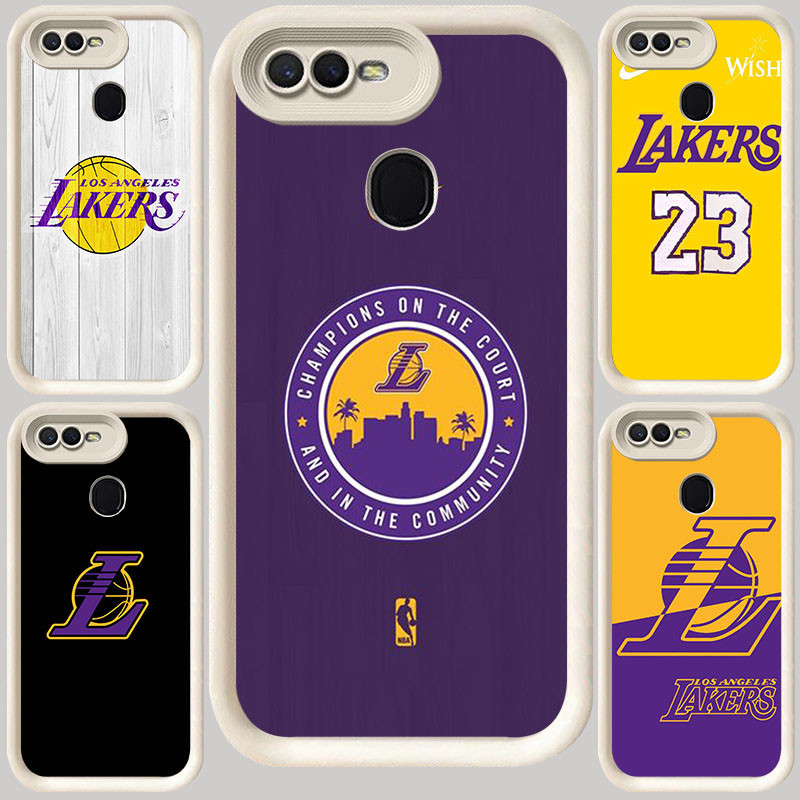 M-121 Lakers ปลอกสีขาวสําหรับ OPPO A12E A7 A1K F7 A12 A3S A5 A12s F5 A5S F9 Pro