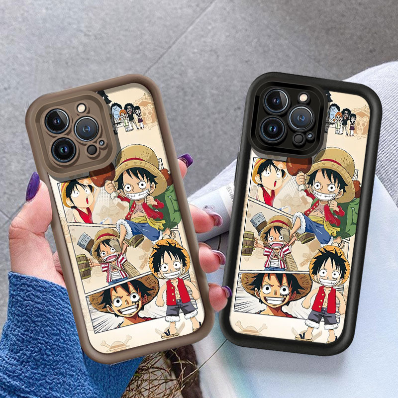 SAMSUNG มังงะluffy ONE PIECEเคสโทรศัพท์สําหรับSamsung Galaxy A13 A12 A14 A15 A20 A30 A21S A22 5G M22