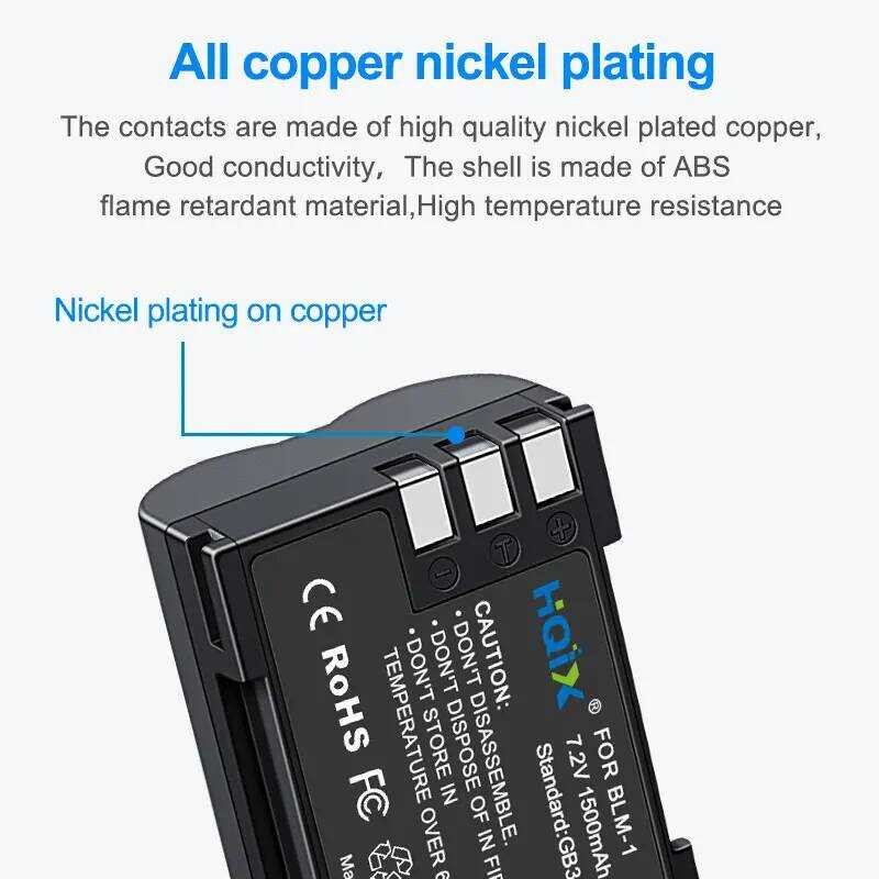 ❃ Hqix  E-520 Olympus 510 330 500 300 3 1 C-5060 7070แบตเตอรี่กล้อง8080 Blm-1             Blm- ❃