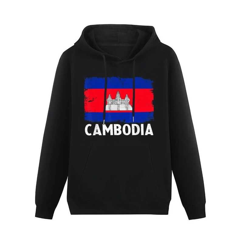 ❤ Men Women Hoodies Cambodia Flag Cambodian Country Map Hoodie Pullover Hooded Hip Hop Sweatshi