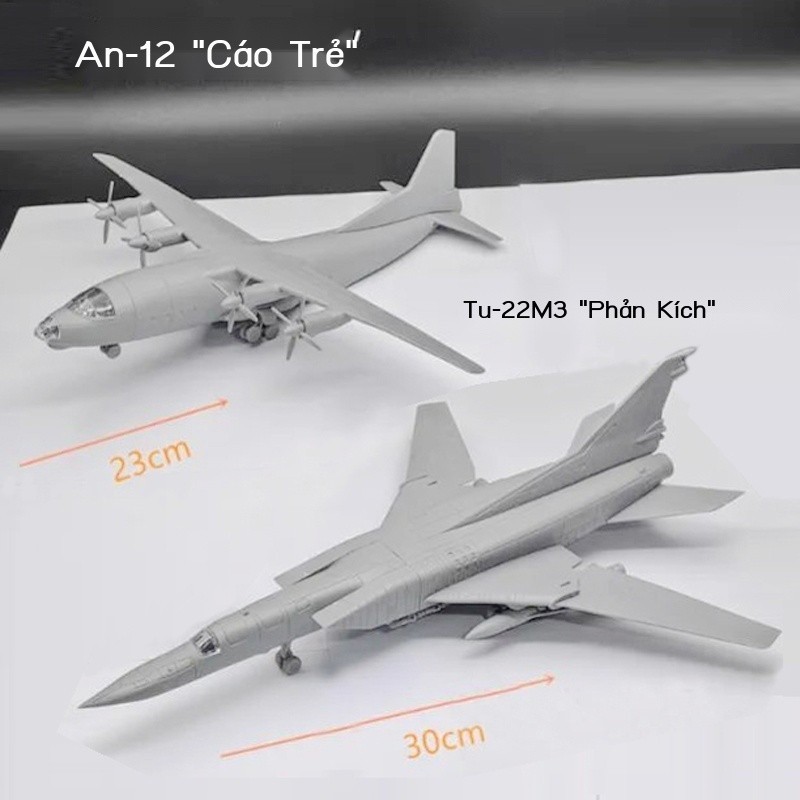 4D ประกอบเครื่องบินจําลอง 1/144 ประกอบรุ่น An-12 Cub Tu-22M3 เครื่องบินขนส่งเครื่องบิน