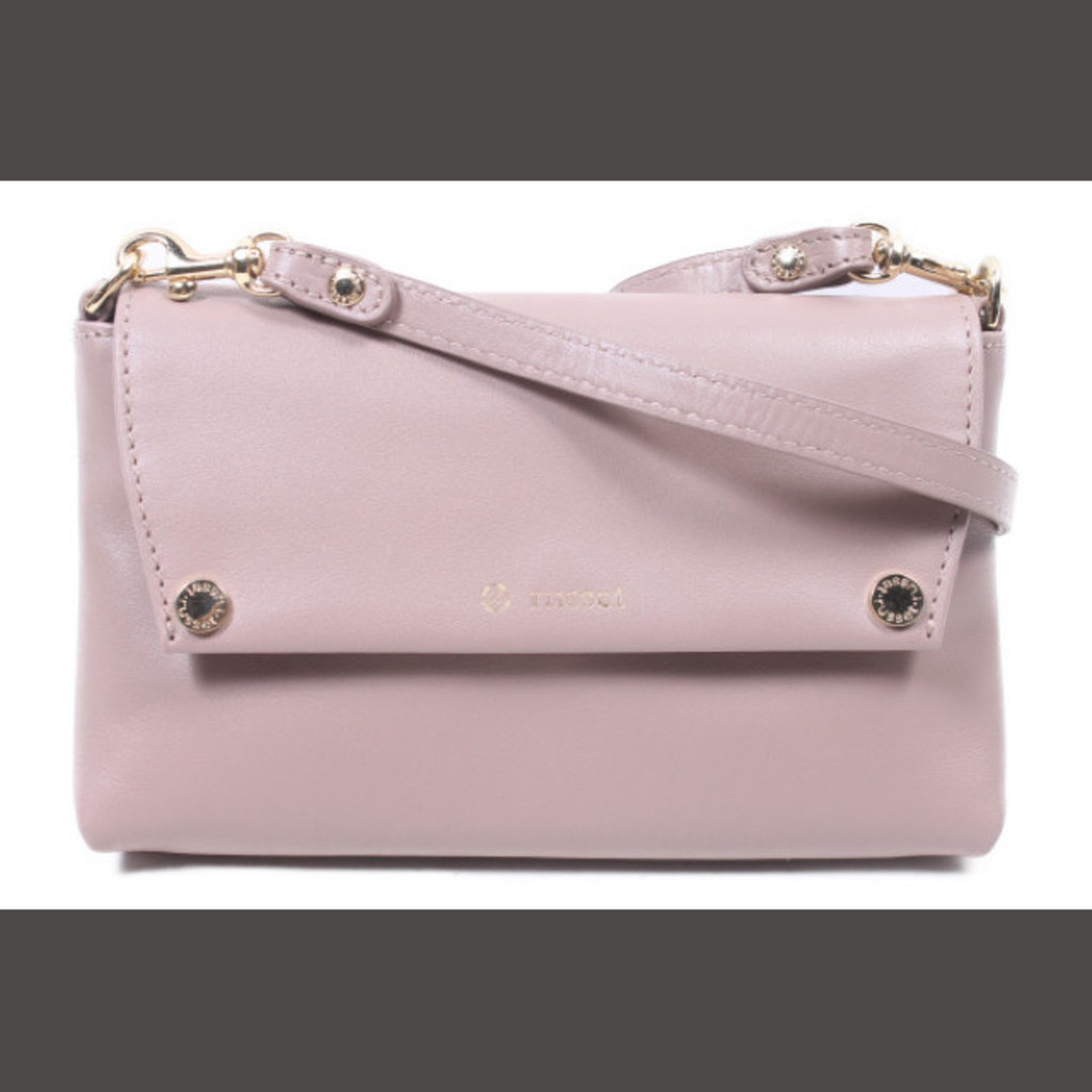 Russet Shoulder Bag mm pink leather Direct from Japan Secondhand