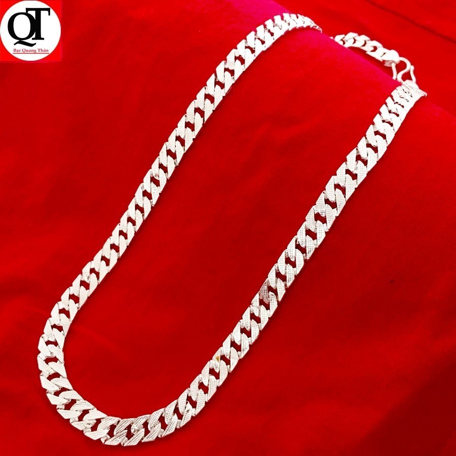 Silver Quang Thao Men 'S Chain Eye Cast Sand Cast Silver Face Weighs 11 เพียง 9 มม.ขนาดใหญ ่ 50 ซม