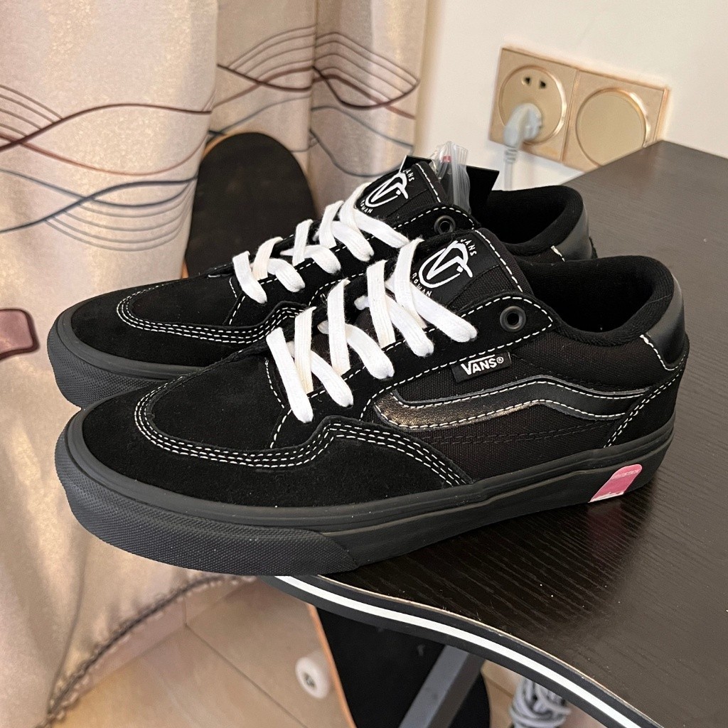 2024 Vans Skate Rowan Pro Skating Shoe Classic Lightweight Comfort Black Warrior (ขนาดสูงสุด 45)