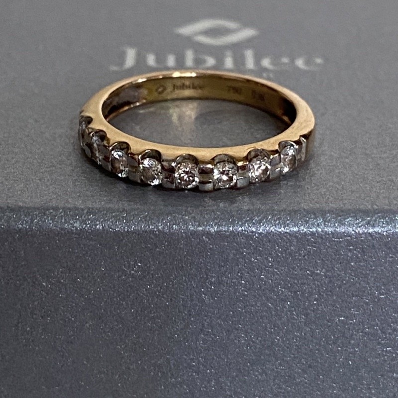 Jubilee   Classic Bar Setting Band Ring แหวนเพชร