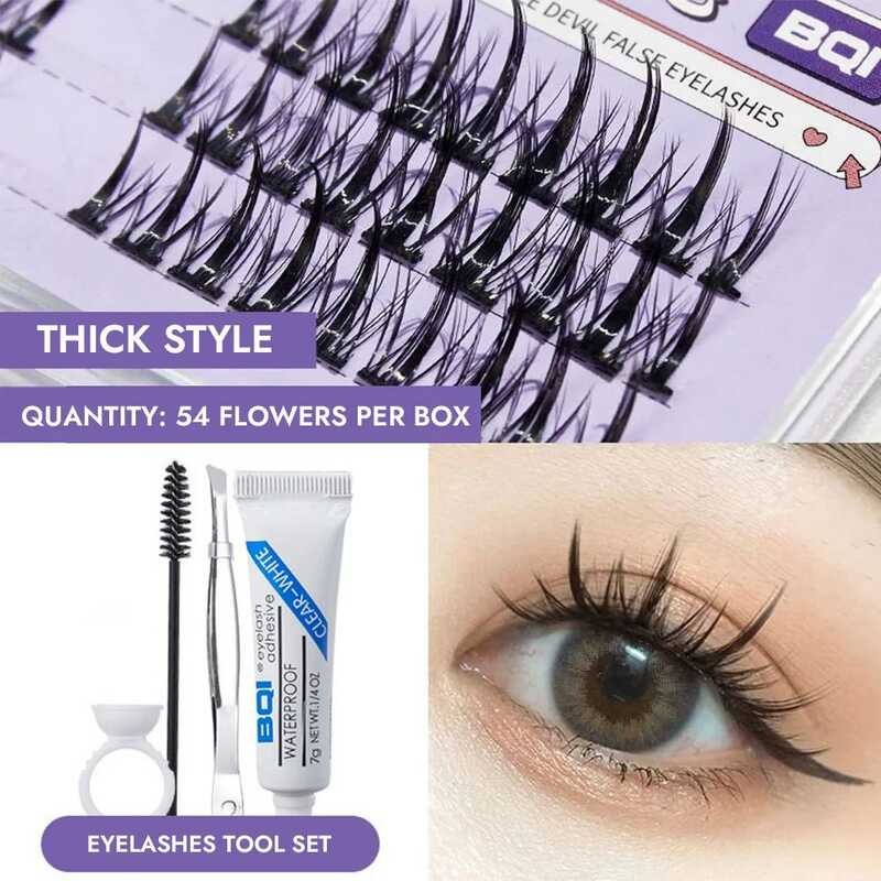 ▥ ขนตาปลอมแบบ Bqi หนาเป็นธรรมชาติขนตานุ่มเป็นมิตรต่