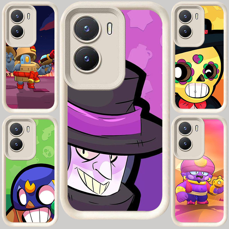 M-90 Brawl-StarsปลอกสีขาวสําหรับVIVO IQOO Z10 13 T4 Z9 Y15s Y16 Y35 Y01 Y15a Y22 Z9X Y75 Y56 Y22s Y5