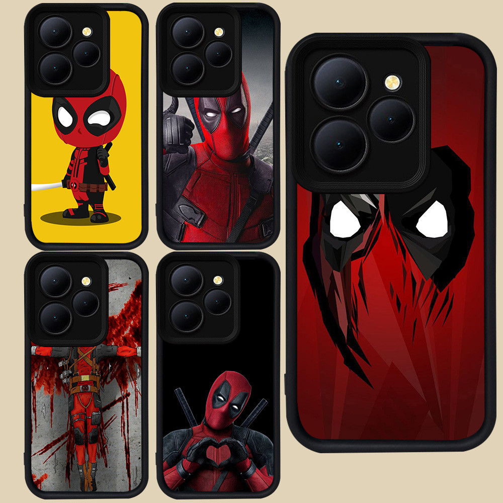 ปลอกสีดําสําหรับ Tecno Spark Pova 5 POP 20 8 6 GO 4 9 7 Pro GO1S GO1 2024 2023 2025 Plus Camon 12 40