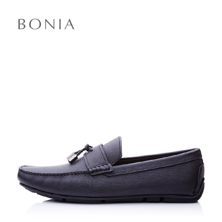 ในสต็อก Bonia Black Ollie รองเท้าโลฟเฟอร์พู่เดี่ยว