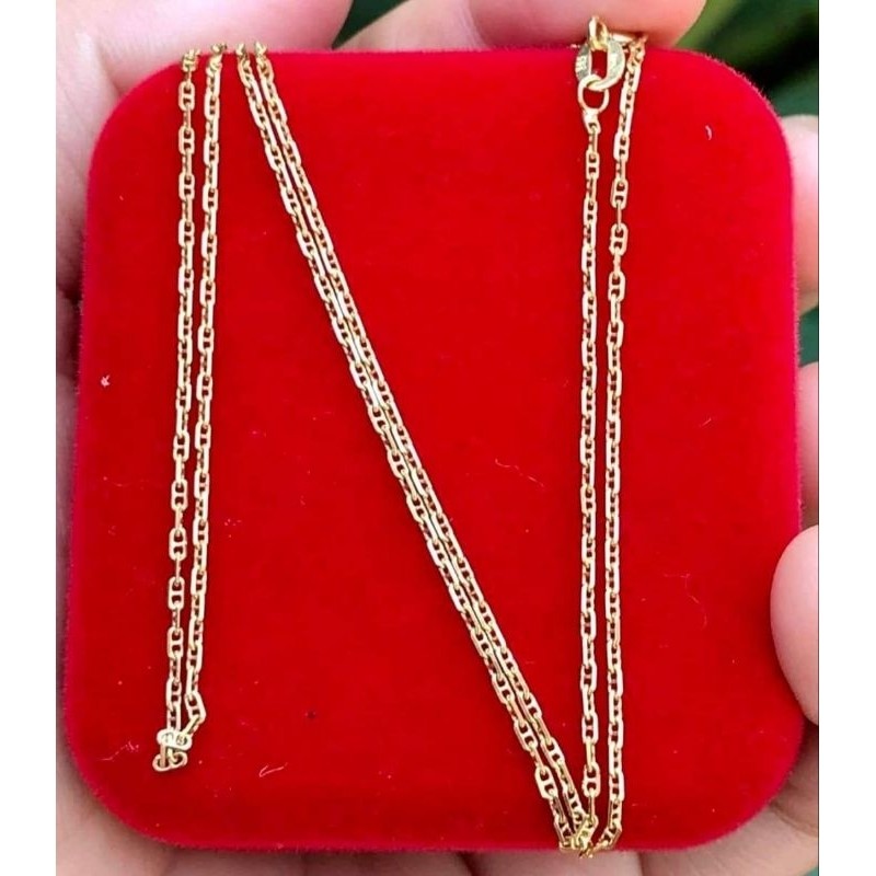 ทักสอบถามก่อนสั่งซื้อนะค่ะบางชิ้นขายไปแล้วอัพเดตไม่ทันค้ะสร้อยคอทองคำแท้ 14K น้ำหนัก 2.52 กรัม ความ