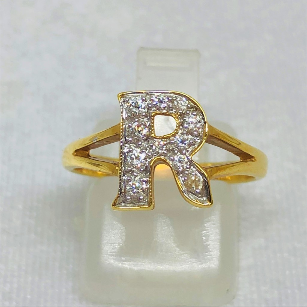 แหวนทองsize 52; แหวนทองเพชรแท้ ตัว R A25786