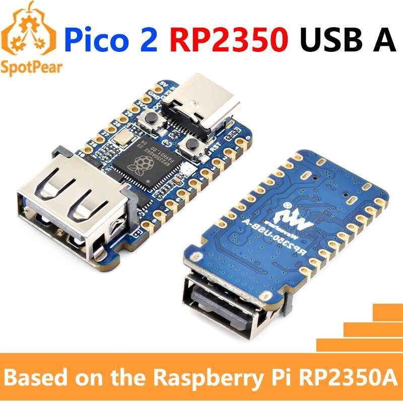 Raspberry Pi Pico 2 RP2350 บอร์ดพัฒนา USB RP2350A Waveshare RP2350-USB-A