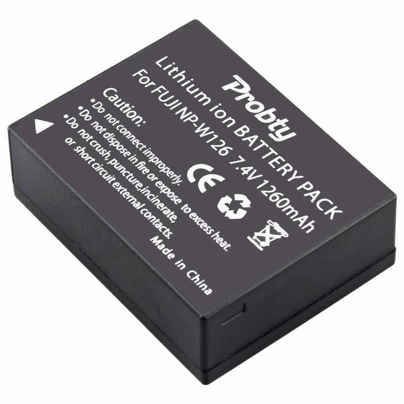 ❃ 2Pcs  Probty Np-W126 NP W126แบตเตอรี่สำหรับ Fujifilmx100f X-T10 X-T20 X-Pro1 X-Pro2 Hs30exr Hs ❃