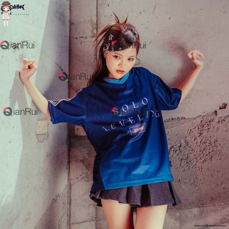 JINWOO [กรมท่า/น้ําเงิน] เจอร์ซีย์ (ชื่อส่วนตัวฟรี)