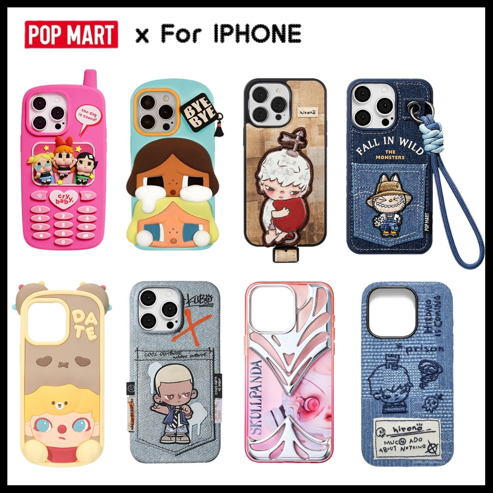 [เคสไอโฟน] POPMART Case Phone รวมเคส iPhone Labubu Crybaby Baby Molly Dimoo Hirono Skullpanda SP Pu