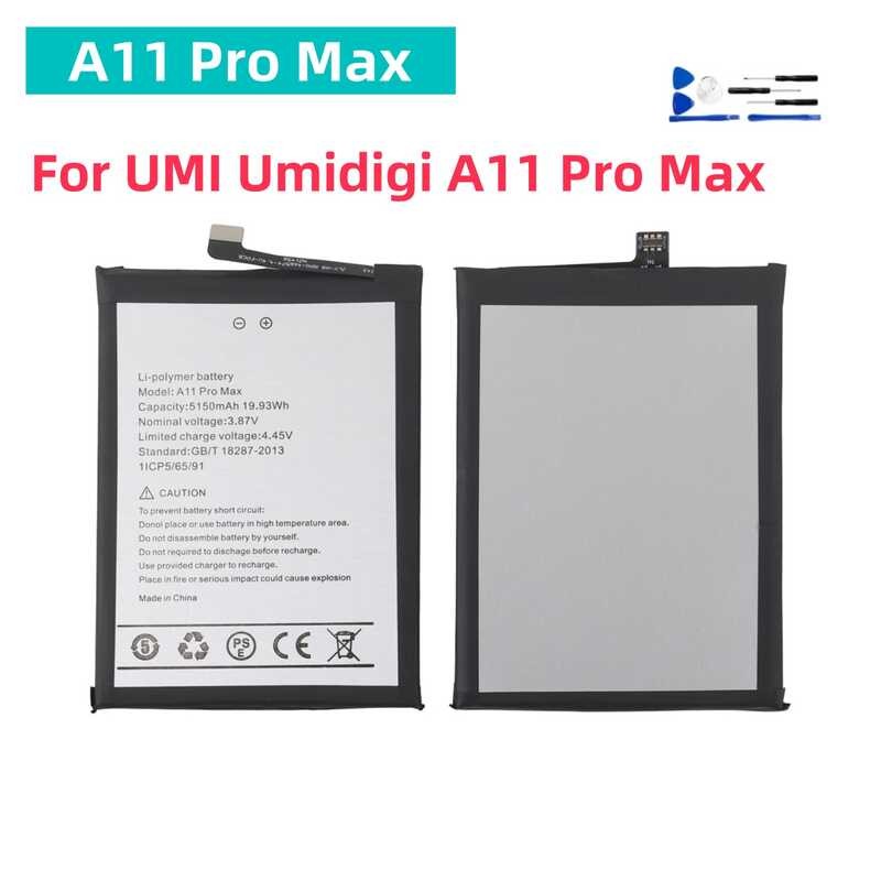 ❥ แบตเตอรี่ใหม่ A11pro สําหรับ UMI Umidigi A11 Pro Max 5150Mah แบตเต