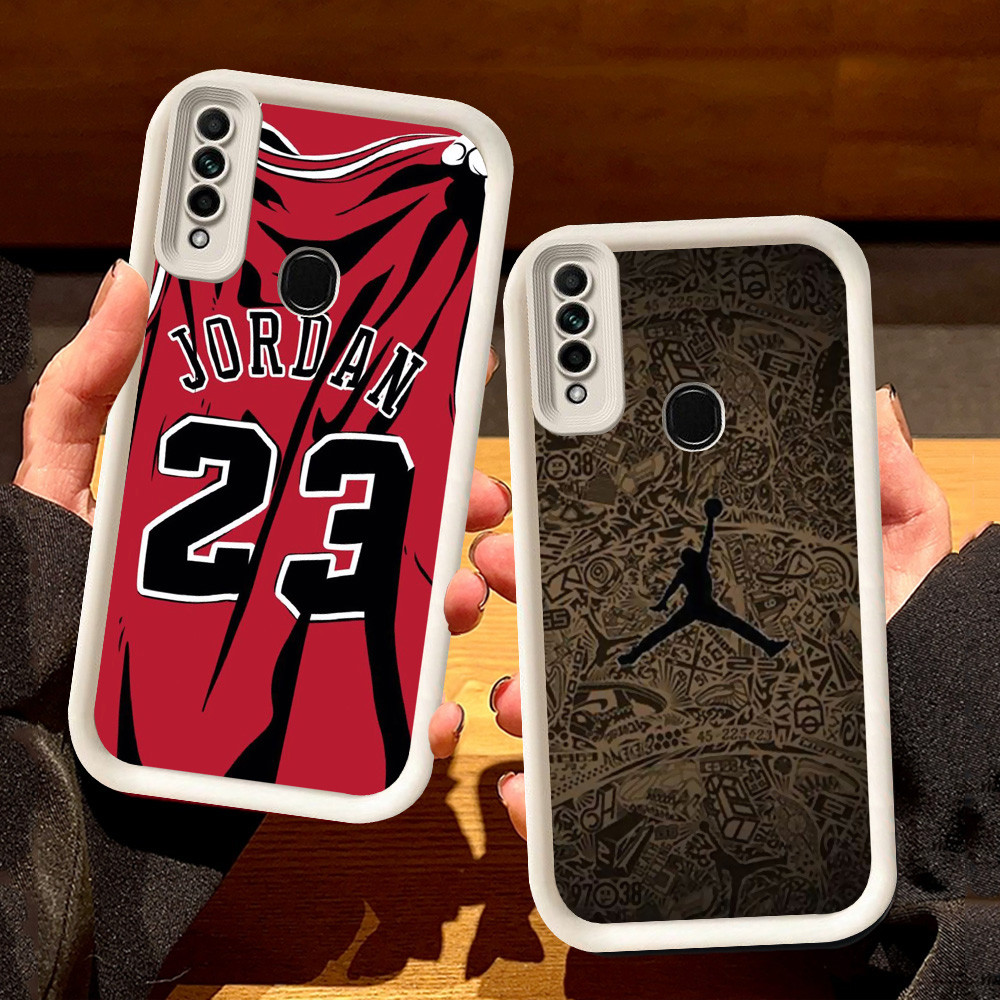 เคสสีขาวสําหรับ OPPO Reno F15 A91 A53 A53S A31 A33 3 S55 โลโก้ J-jordan