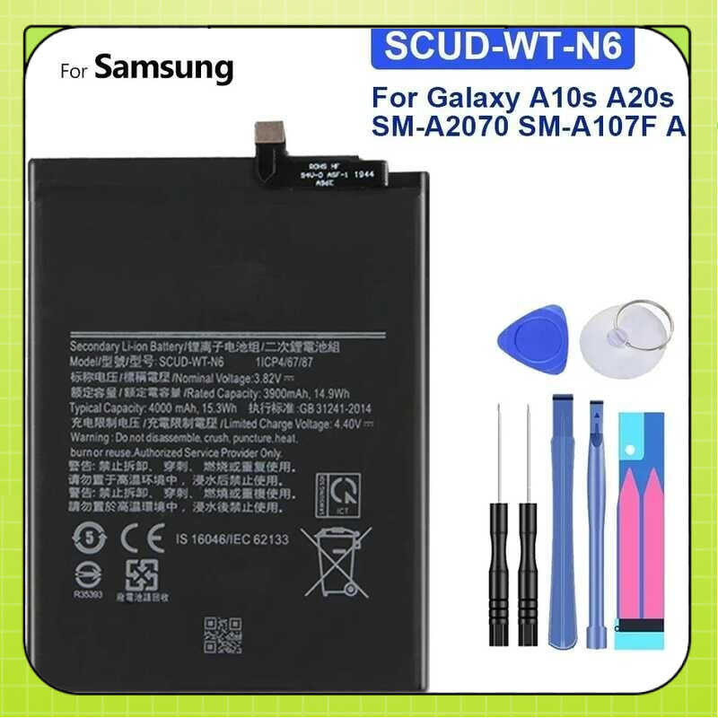 แบตเตอรี่ SCUD-WT-N6 4000mAh สำหรับ Samsung Galaxy A10S SM-A2070 A207F M A107F DS SM-A107F A10 A20S