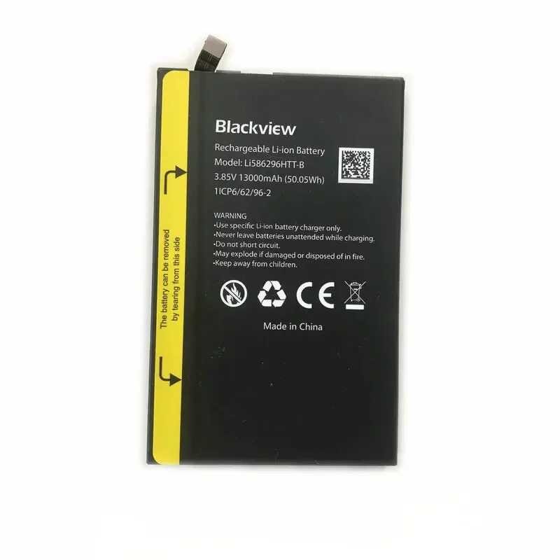 ❥ แบตเตอรี่เดิมสําหรับ Blackview Bv6200 Pro Batteria 13000Mah อุปกรณ