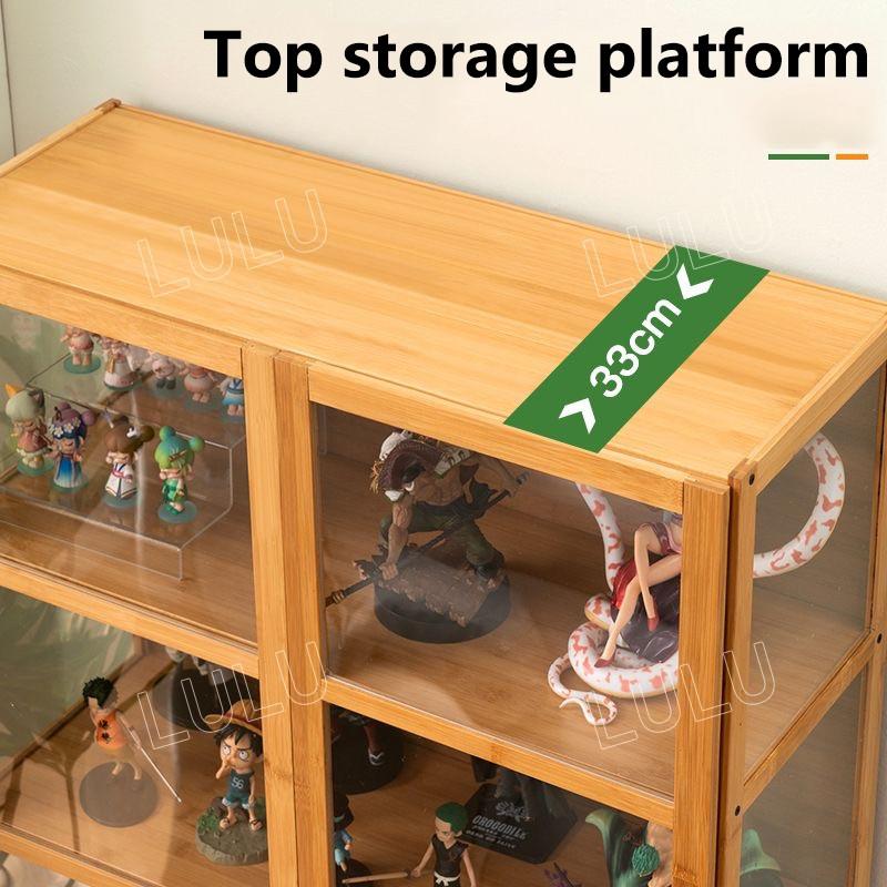 hot🔥การประกันคุณภาพ🔥 import LULU Display Cabinet Transparent Glass Acrylic Showcase Home Storage