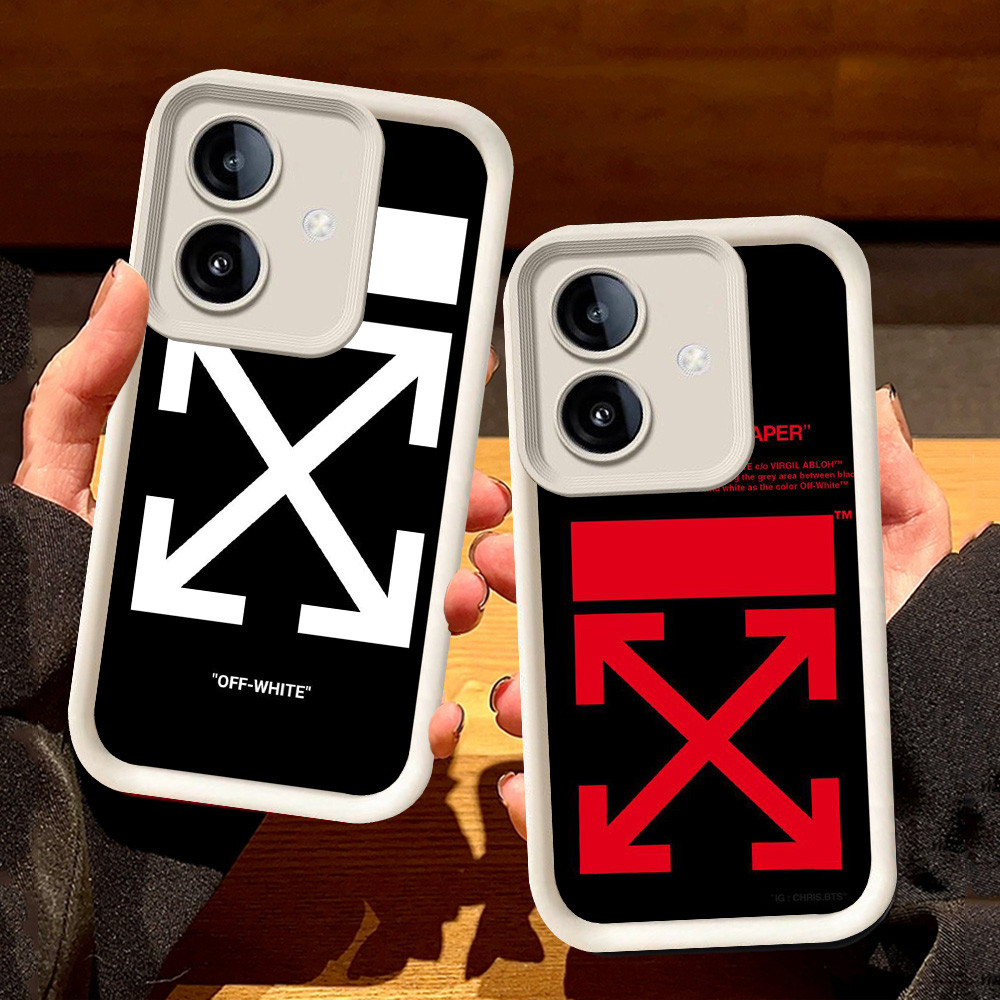 ปลอกสีขาวสําหรับ OPPO A3 A79 A3X A5 Pro A5X 5G S52 สีขาวนวล