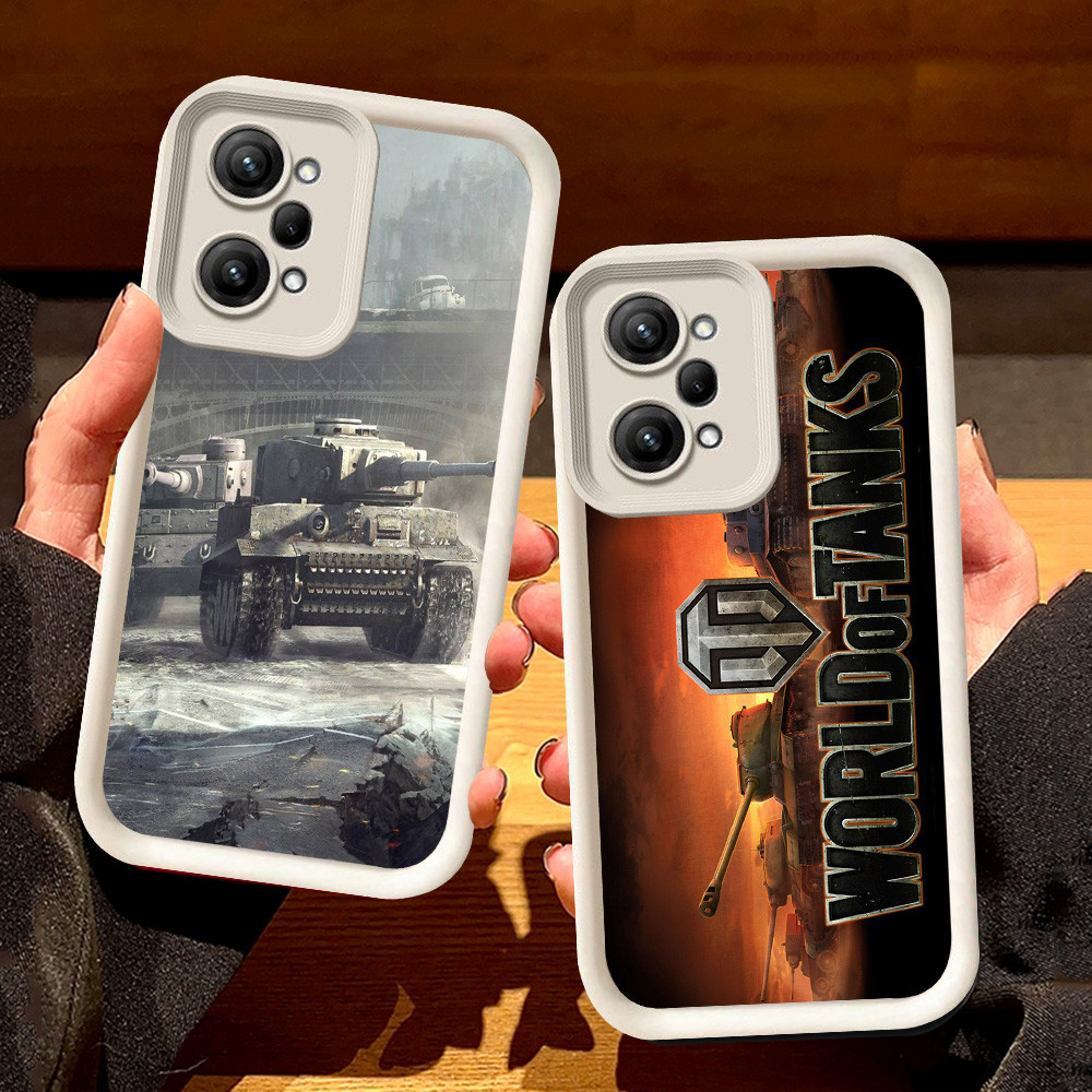 เคสสีขาวสําหรับ Xiaomi Redmi POCO F6 X5 หมายเหตุ 14 F5 12 14T Pro 5G S128 World of Tanks