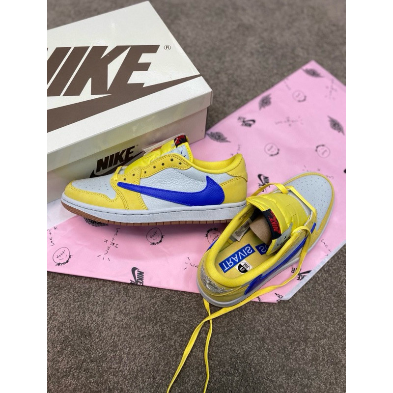 Nike Air Jordan 1 Low OG x Travis Scott Canary ( ของแท้100% | พร้อมส่ง )