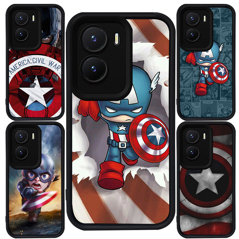 สําหรับ VIVO Y15s Y56 Y22s Y16 Y01 Y35 Y75 Y15a Y22 Y55 T4 IQOO 13 Z10 Z9 Z9X 5G ซิลิโคนสีดํา M-63 ก