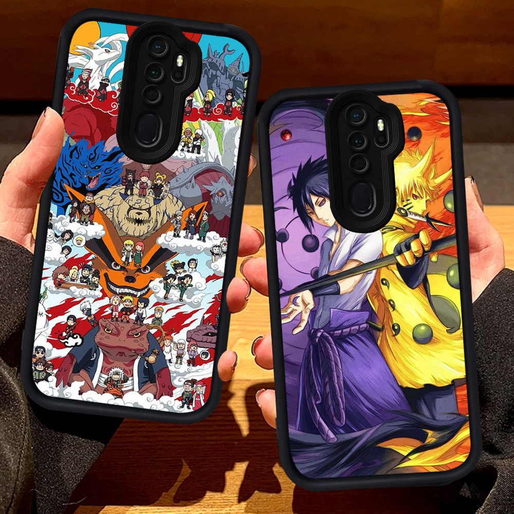 S12 อะนิเมะนารูโตะแสงอุษาสําหรับ OPPO Reno 2Z A37 F11 A9 A39 2F A5 2020 A83 Pro สีดํา