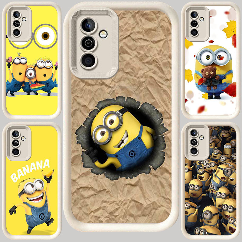 M-94 Minion สีขาวสําหรับ Samsung S24 A53 A72 A52S A32 A52 A33 A23 A13 A73 M15 S20 S21 FE A26 5G