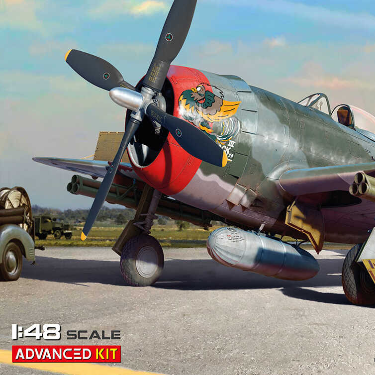 ขวดใหญ่ MiniArt 48003 1/48 P-47D-26RA Thunderbolt พร้อม PE