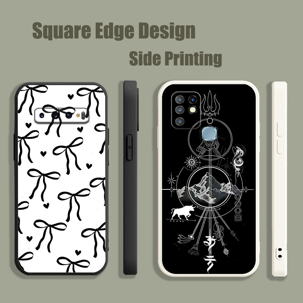 เคสสําหรับ OPPO A5 A9 A53 A32 A7X Reno 6 5 Z 2020 5G Lord shiva dark Bow และหัวใจความงามสีดํา FXM02 