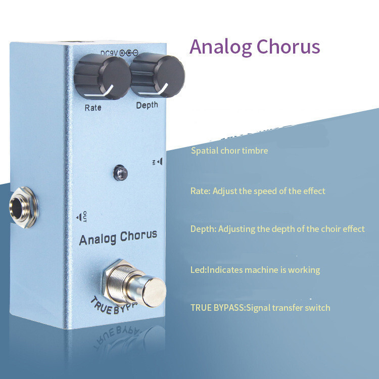 เอฟเฟกต์กีตาร์ไฟฟ้า Analog Chorus Effect Pedal Guitar Effect Pedal