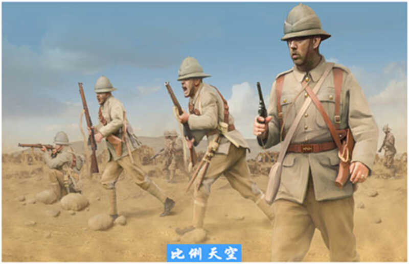 ทหารทหารอังกฤษที่ขี่อูฐ M123 WW1 (สถานะเดินไม่มีอูฐ) 1/72