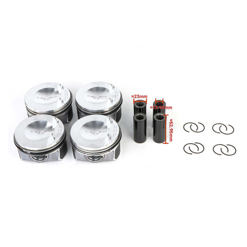 ❤️ 4 ชิ้น Ea888 OEM อัพเกรดชุดลูกสูบ 82.51 มม. Φ23mm 107065 DM สํา