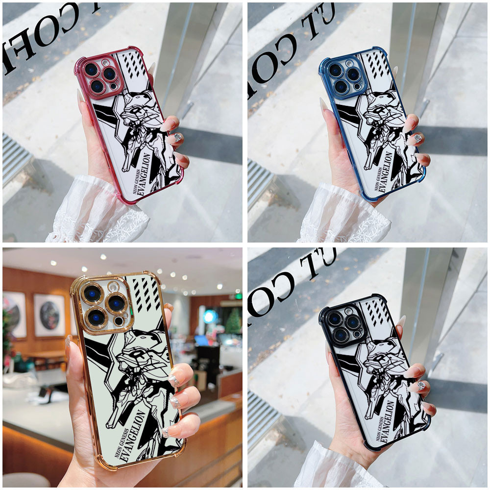 ญี่ปุ่นอะนิเมะ Mecha Robot N-Neon-E0101 Air Edge กันกระแทกเลเซอร์ Hyaline เคสโทรศัพท์สําหรับ Apple i