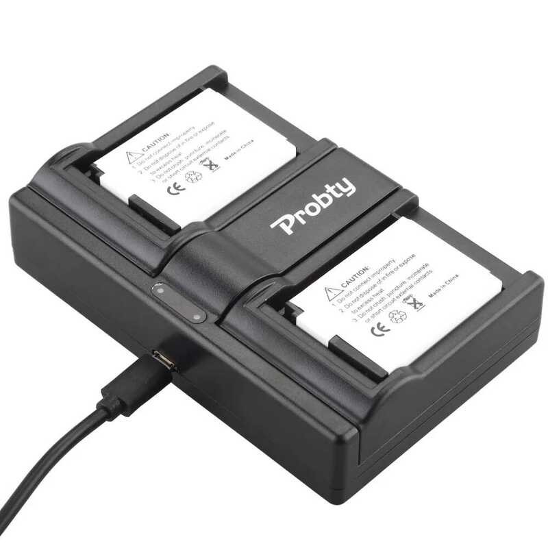 ▥ Probty 2Pcs En-El12 EN El12แบตเตอรี่กล้อง + USB เครื่องชาร์จ LCD สำหรับ NIKON Coolpix Aw100 A