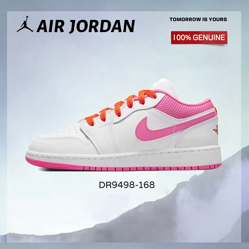 แท้100% รองเท้าบาสเกรองเท้า Jordan Air Jordan 1 low DR9498-168 รองเท้าวิ่งผู้ชายและผู้หญิง