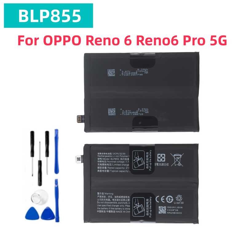 ❥ แบตเตอรี่ Blp855 4500Mah ใหม่สำหรับโทรศัพท์มือถือ OPPO Reno