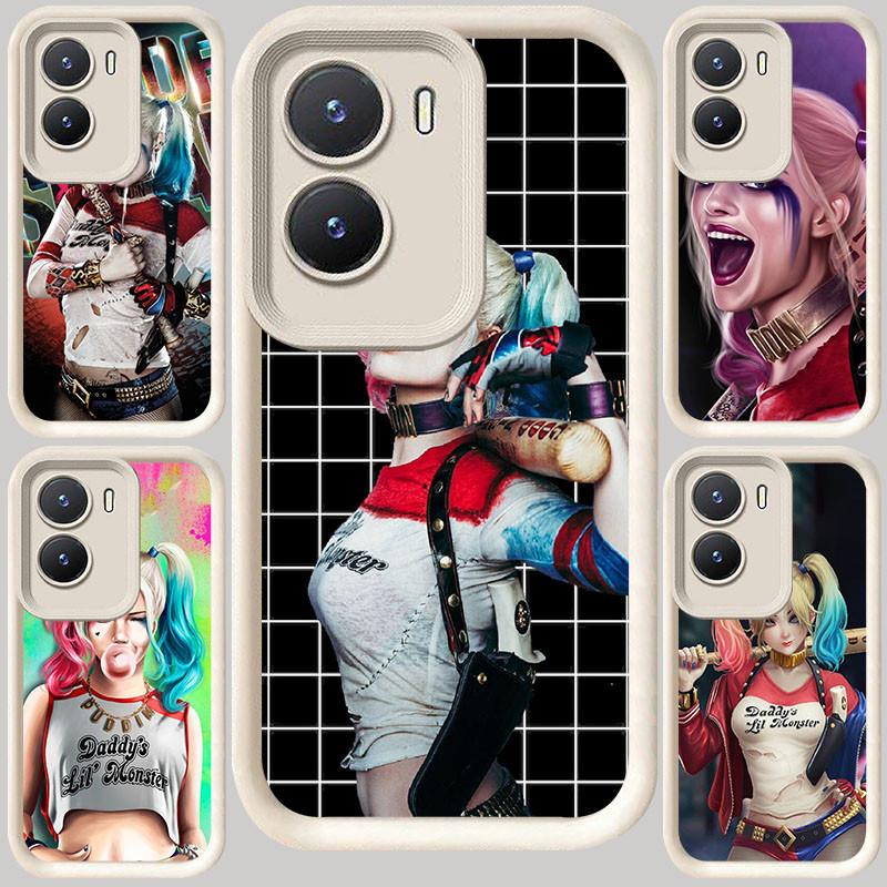 M-84 Harley Quinn ปลอกสีขาวสําหรับ VIVO IQOO Z10 13 T4 Z9 Y15s Y16 Y35 Y01 Y15a Y22 Z9X Y75 Y56 Y22s