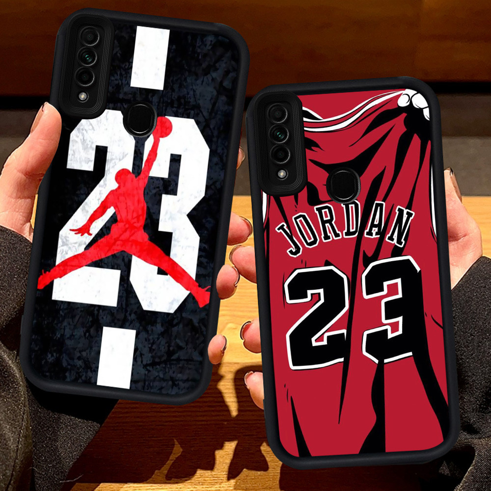 S55 J-jordan โลโก้สําหรับ OPPO Reno 3 F15 A91 A53S A53 A31 A33 สีดํา