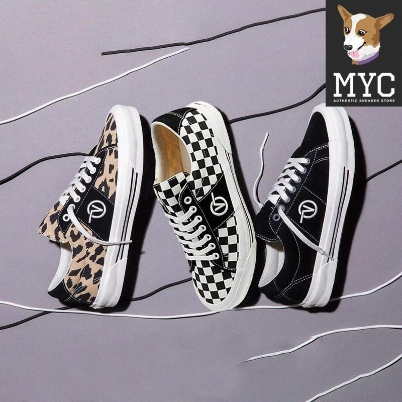 2024 2 สี Vans Vault Og Sid LX Retro Leopard Sail รองเท ้ าสเก ็ ตบอร ์ ด Vn0a4u13ows / Vn0a4u13xc8