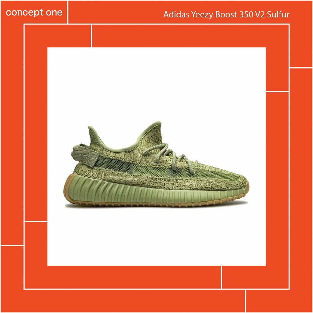 Conceptone Yeezy Boost 350 V2 Sulfur รองเท้าผ้าใบ