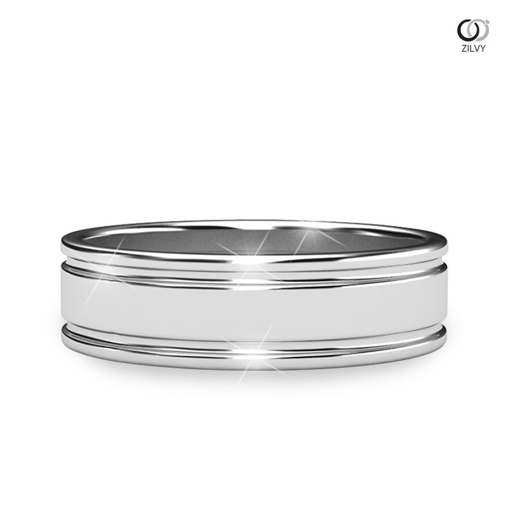 Zilvy  - แหวนชายทองคำขาว (BR081)
