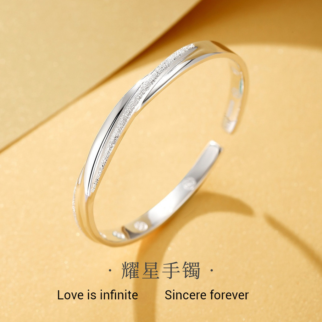 Jf Yaoxing สร้อยข้อมือ S999 เงินแท้ Non-Fade High-End หญิงแฟชั่นเครื่องประดับของขวัญ