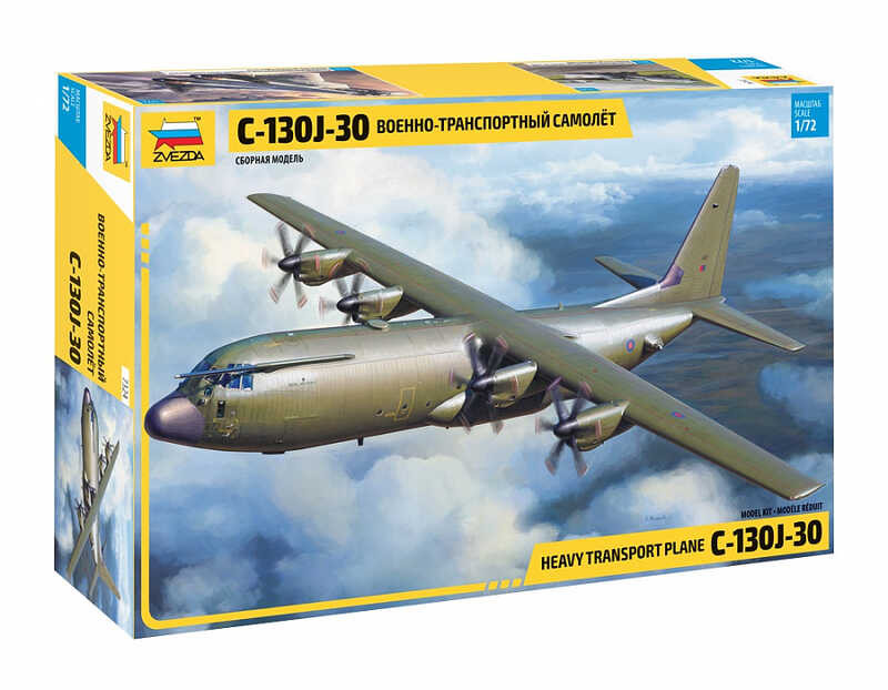1/72 ZVEZDA 7324 C-130 J-30 Hercules โมเดลชุดขนส่งยุทธวิธี