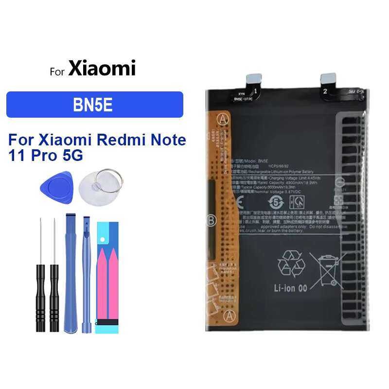 5000mAh Mobile Phone แบตเตอรี่ for Xiaomi Redmi Note 11 Pro 5G/POCO X4 Pro X4Pro 5G BN5E - Long-Last