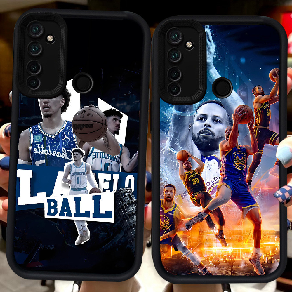 ปลอกสีดําสําหรับRealme 6i 7i 5s Narzo 10A C2s 5i 9i 20A 10 C2 C17 C75 5 14 14X 14T C71 C73 H106 บาสเ