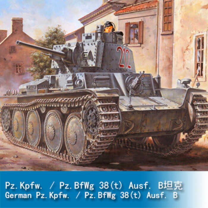 งานอดิเรก TRUMPETER 1/35 Pz.Kpfw.Pz.BfWg38(t)Ausf.บีแทงค์ 80138