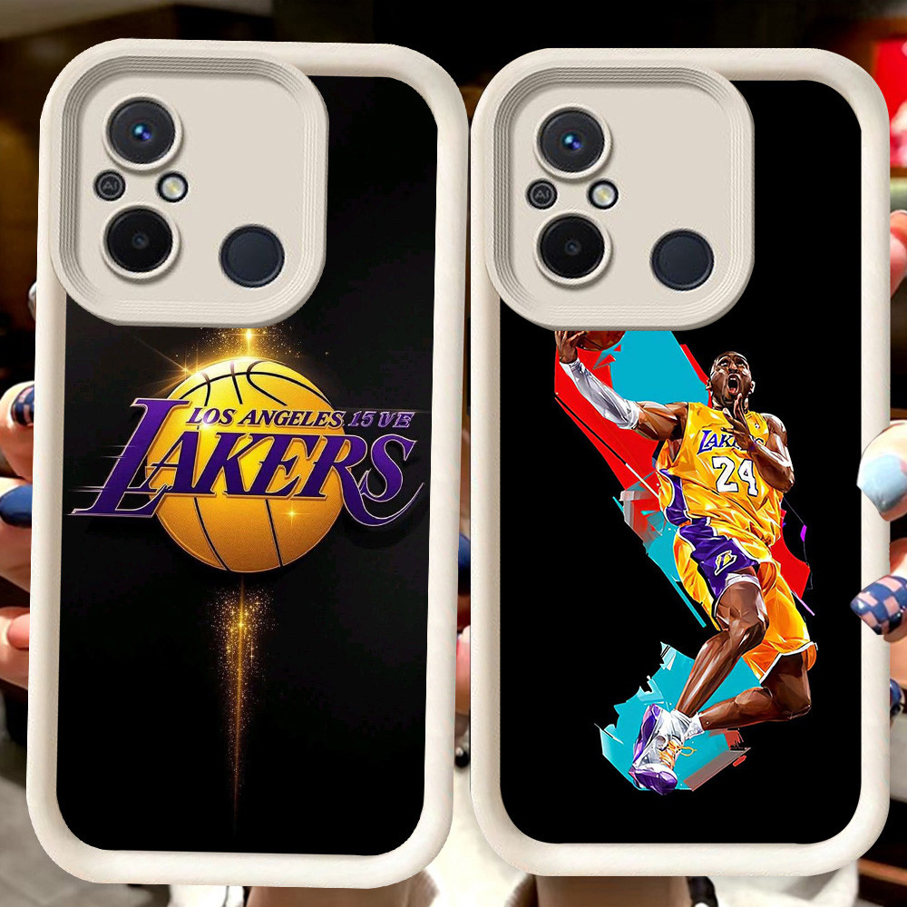 H97 Los Angeles Lakers ปลอกสีขาวสําหรับ Xiaomi Redmi หมายเหตุ POCO 10C 9T 7 M3 A5 12C 9A C55 C65 A1 